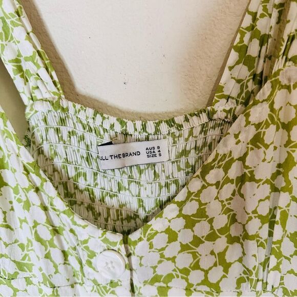 NWOT Revolve Faithfull the Brand Lameka Green Floral Jumpsuit 4 - Picture 8 of 9
